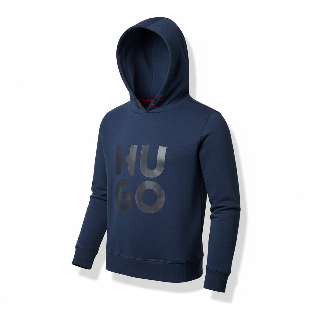KIDS HUGO Pre Loved, NEW logo hooded sweatshirt