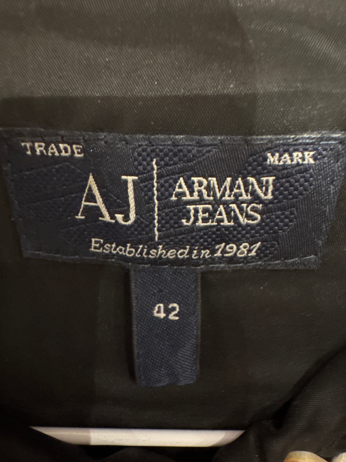 Womens Armani Jeans black & white fitted short dress pre loved size EU42
