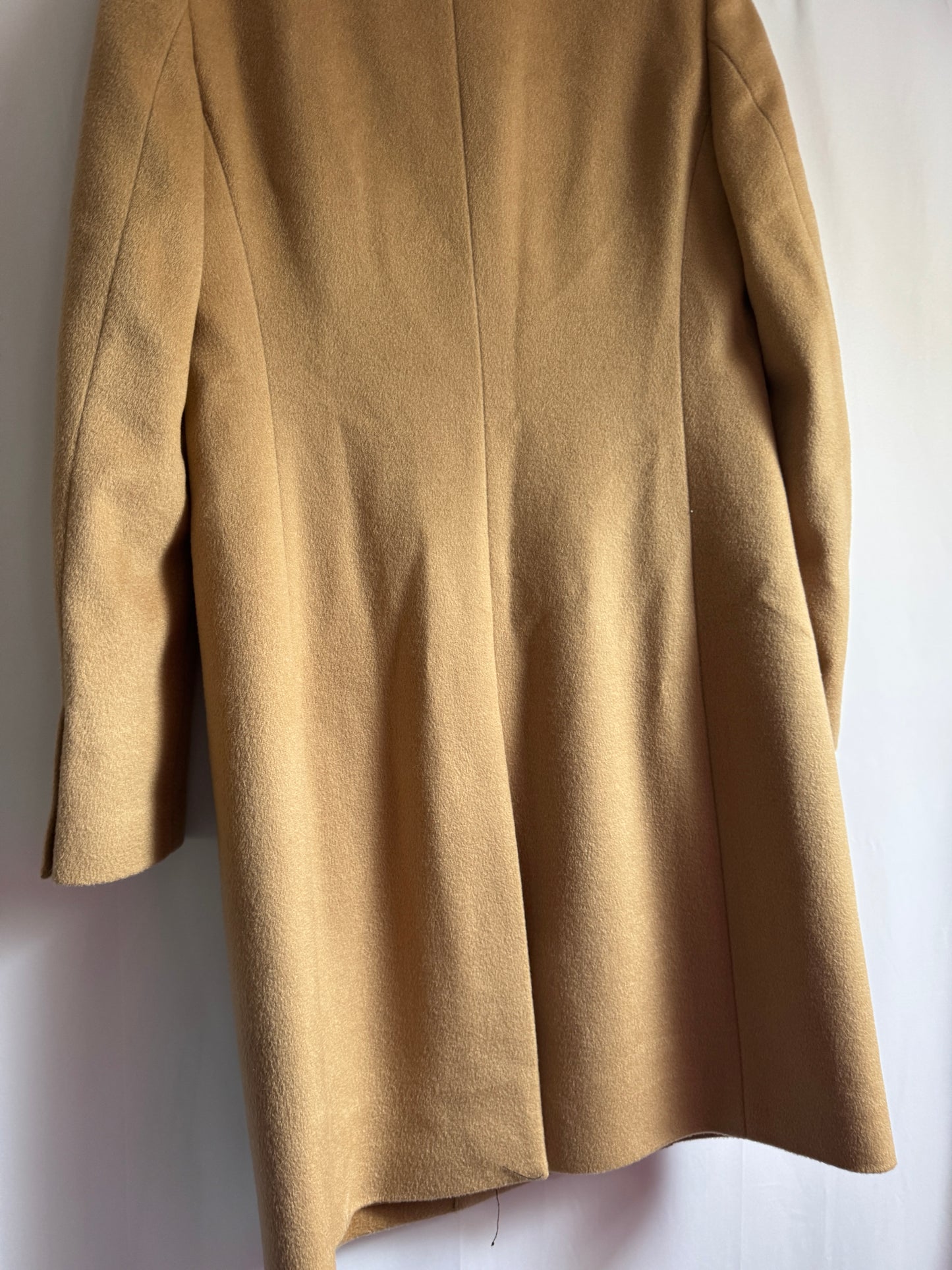 Hobbs camel knee length wool coat