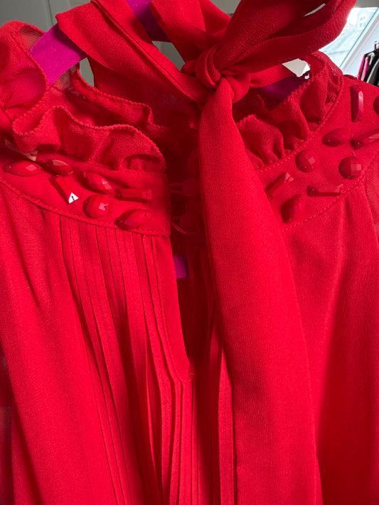 Aftershock London Pre loved fringed bottom dress Size Small