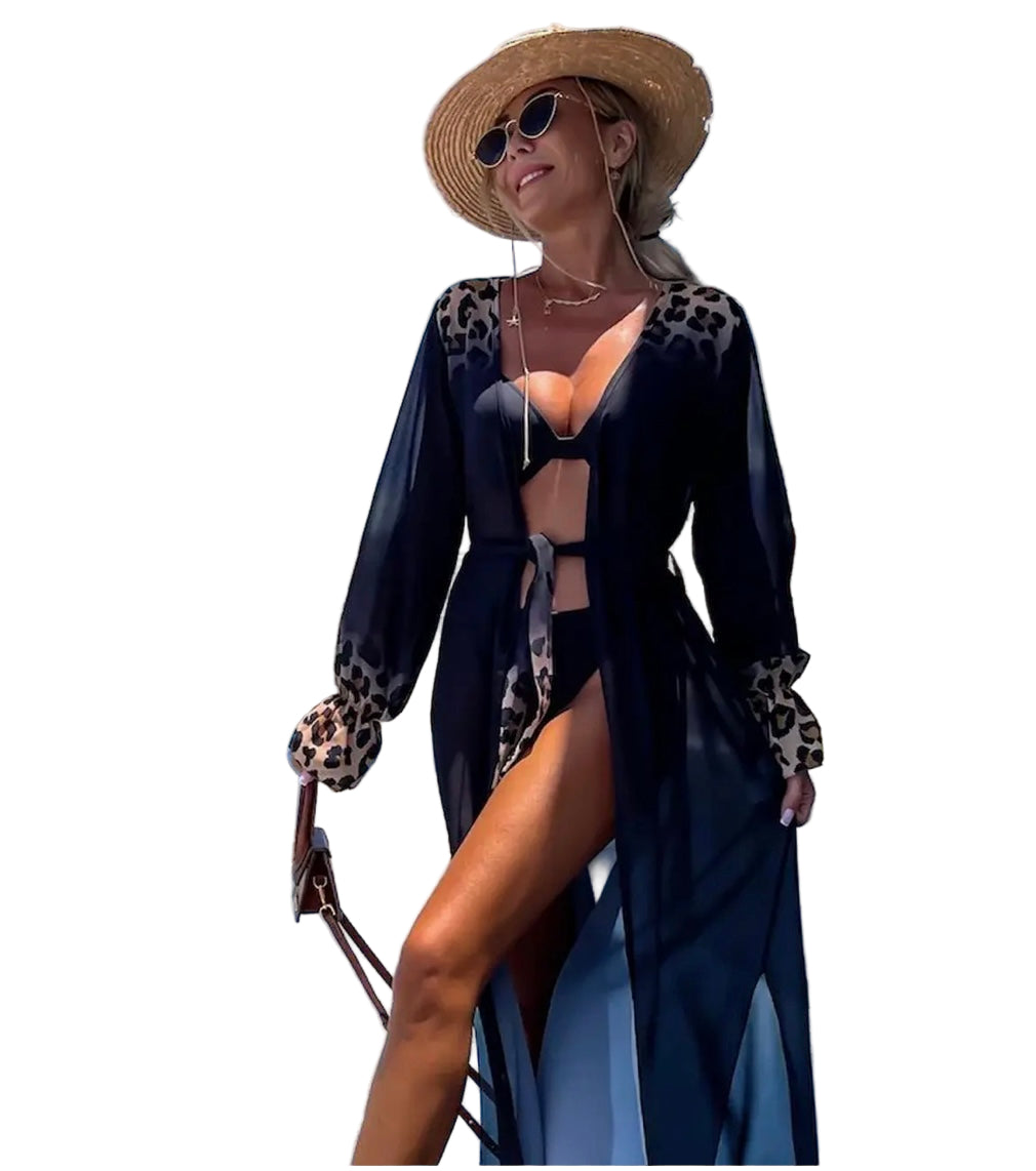 Leopard Animal Print Beach Cover Up