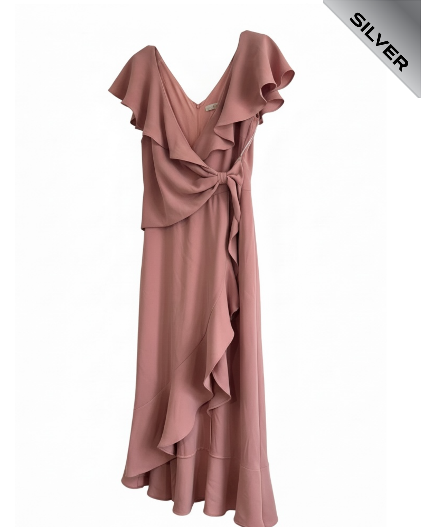 Jolie Moi Alleigh frill maxi dress