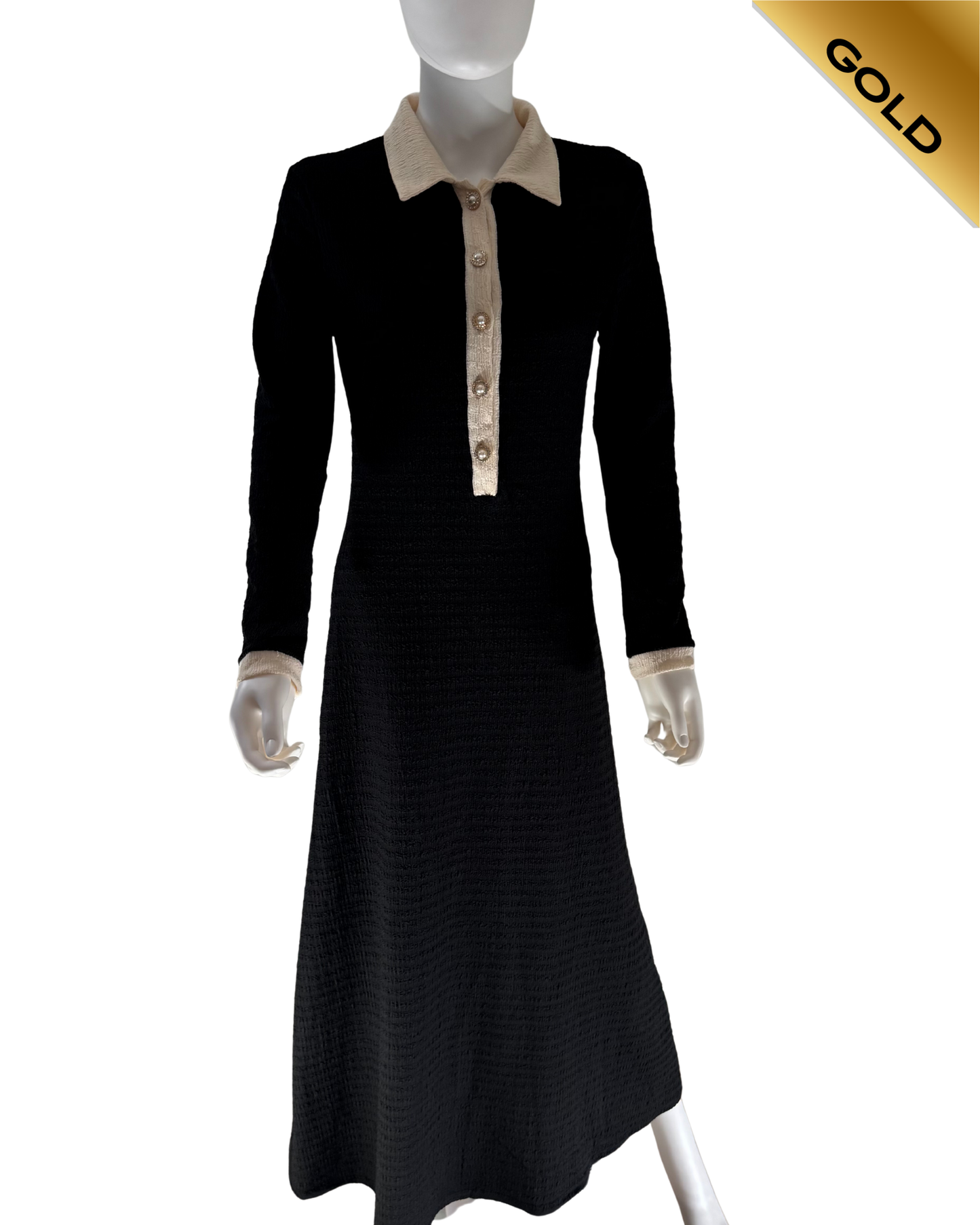 River Island Pre Loved Button Detail Long Dress