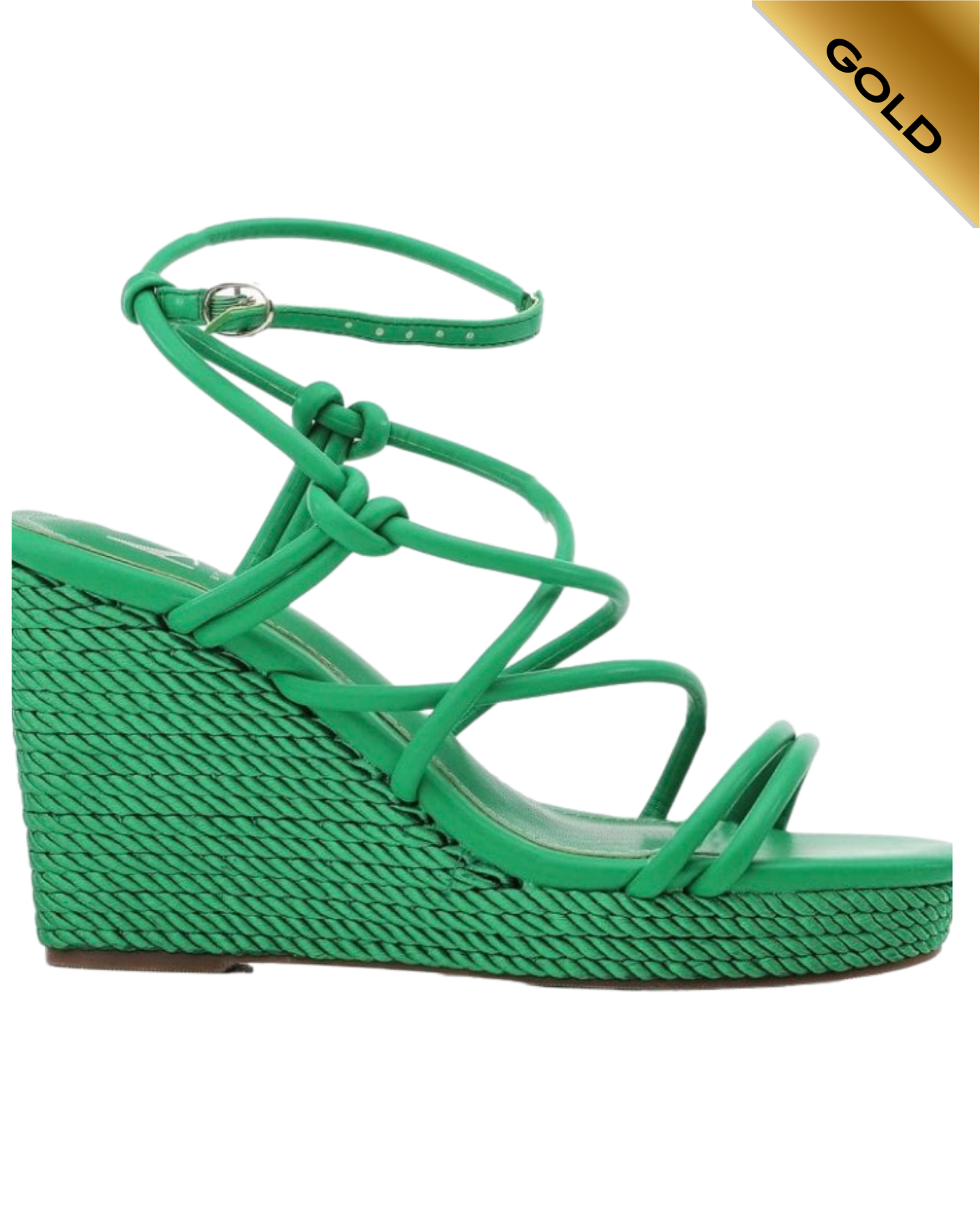 M By Moda tubular strap wedge sandal