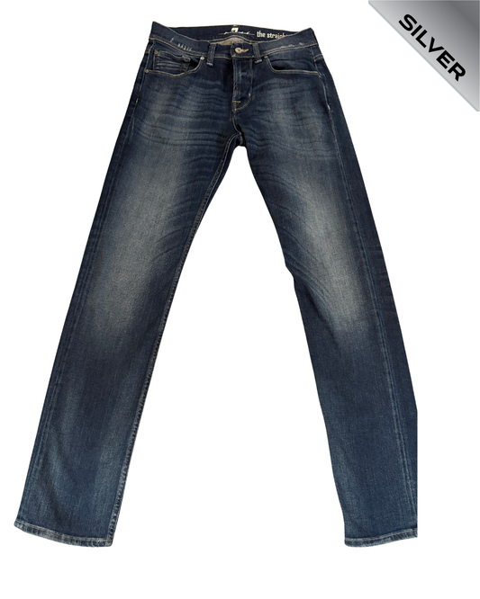 7 for all mankind pre loved straight cut jeans