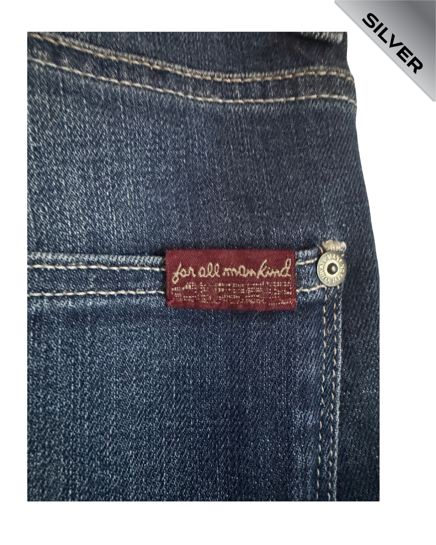 7 for all mankind pre loved straight cut jeans