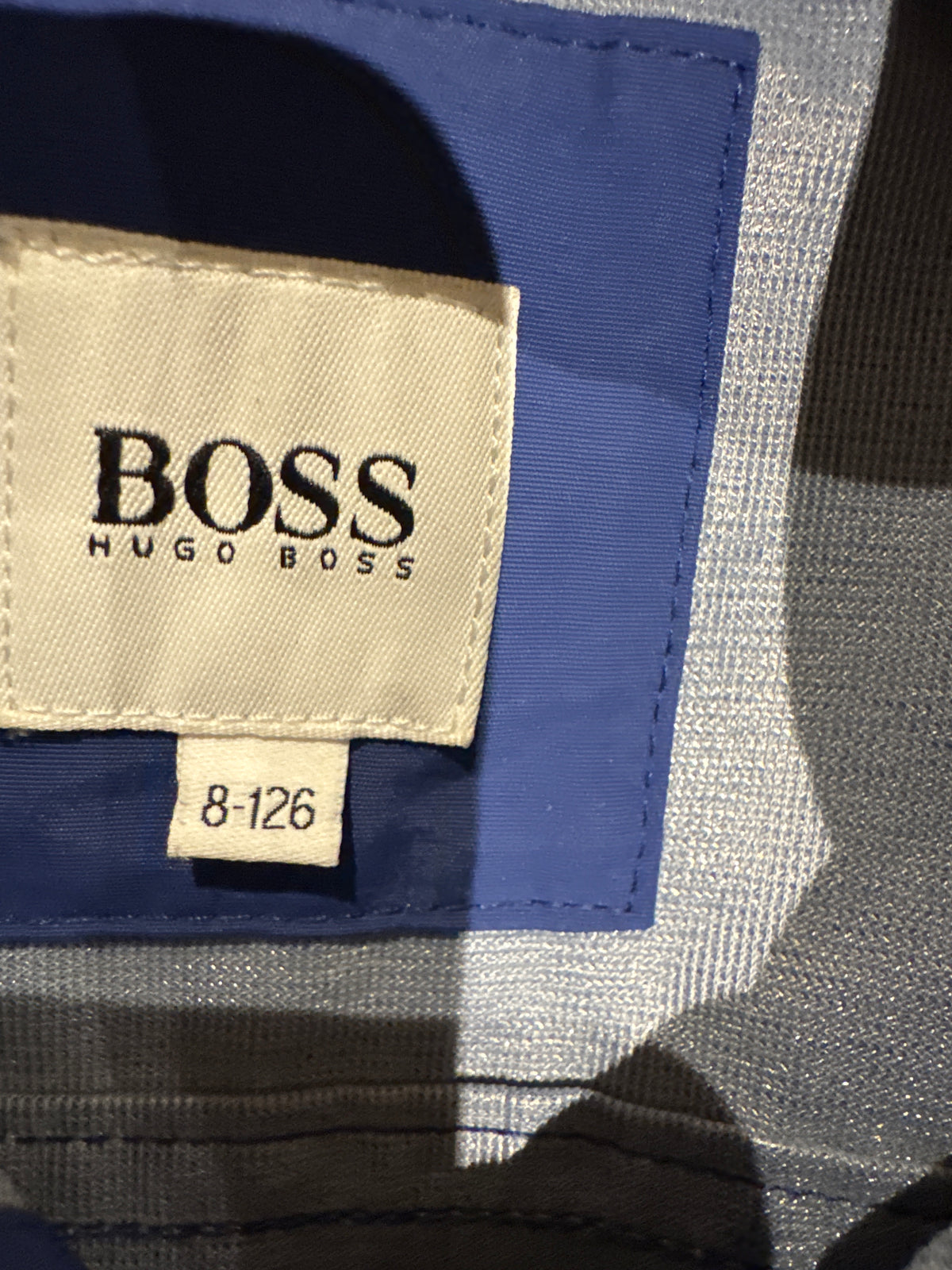 KIDS Boss pre loved blue raincoat with hood age 8 years