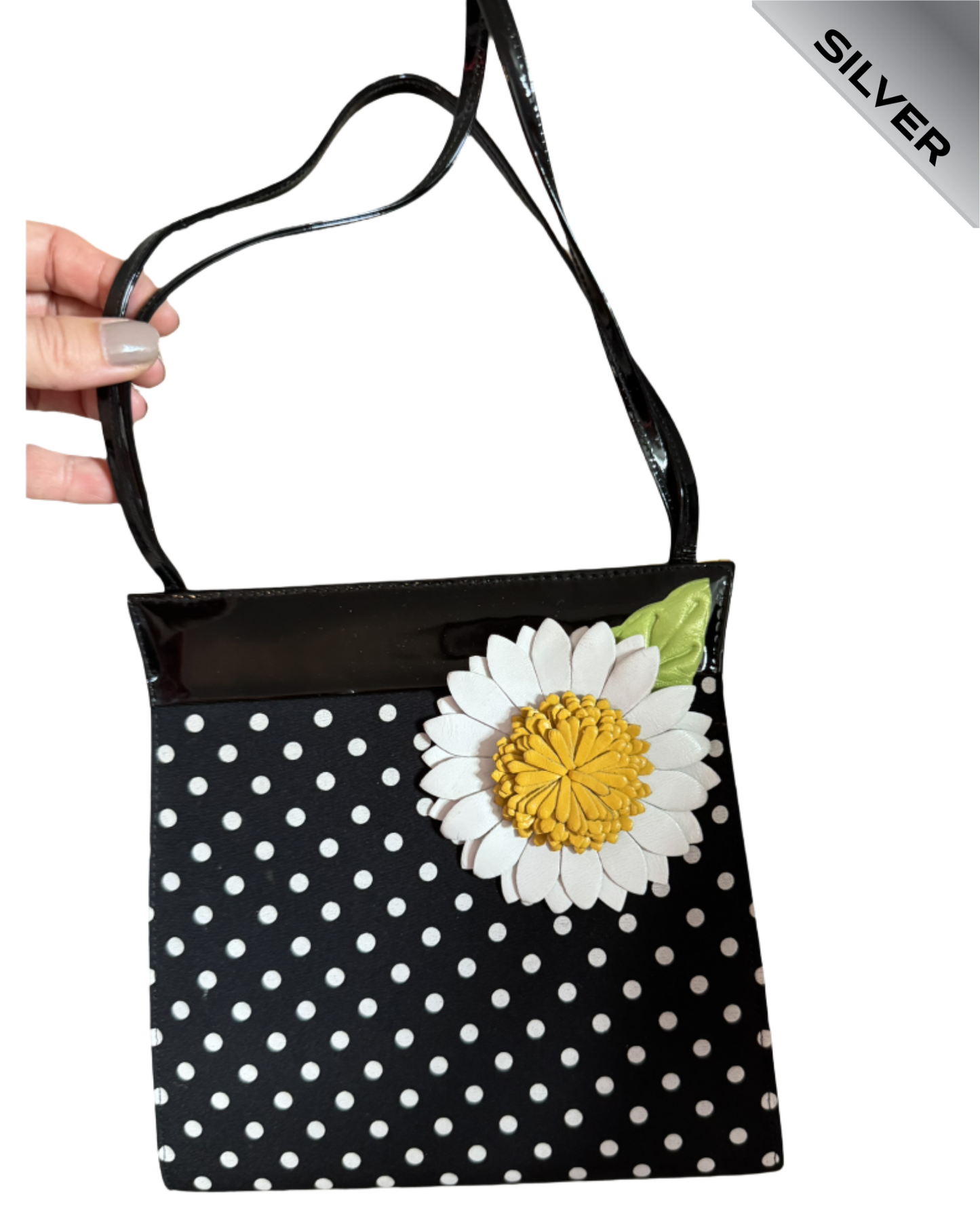 Pre Loved Spotty handbag and Guess by Marciano kitten heels