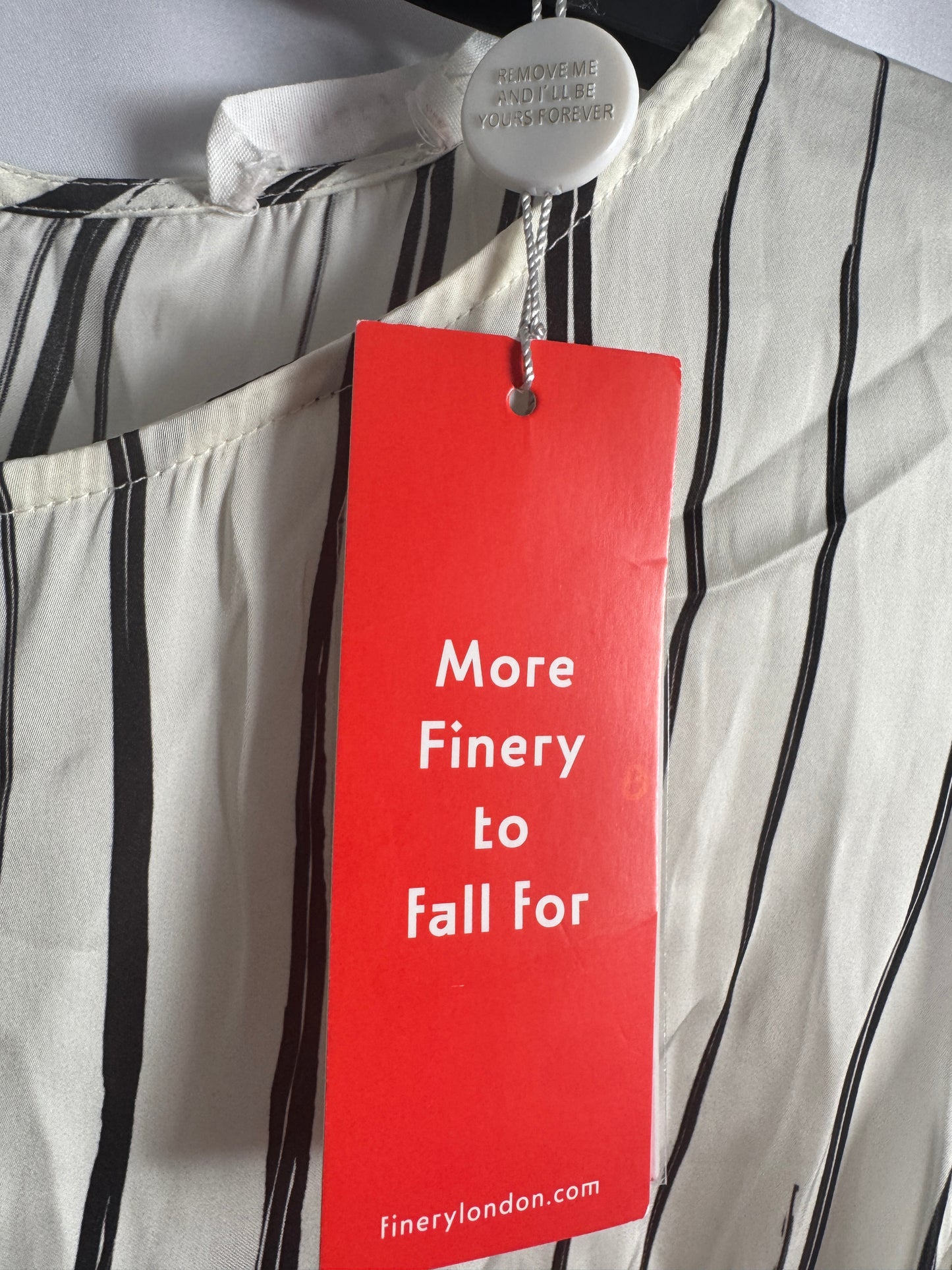 Finery London monochrome striped dress- New with tags
