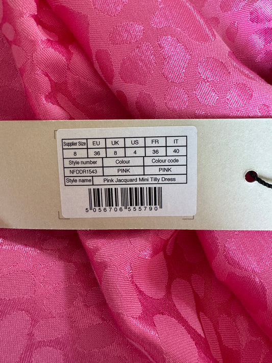 Never Fully Dressed pink jacquard mini dress- New With Tags- Size 8