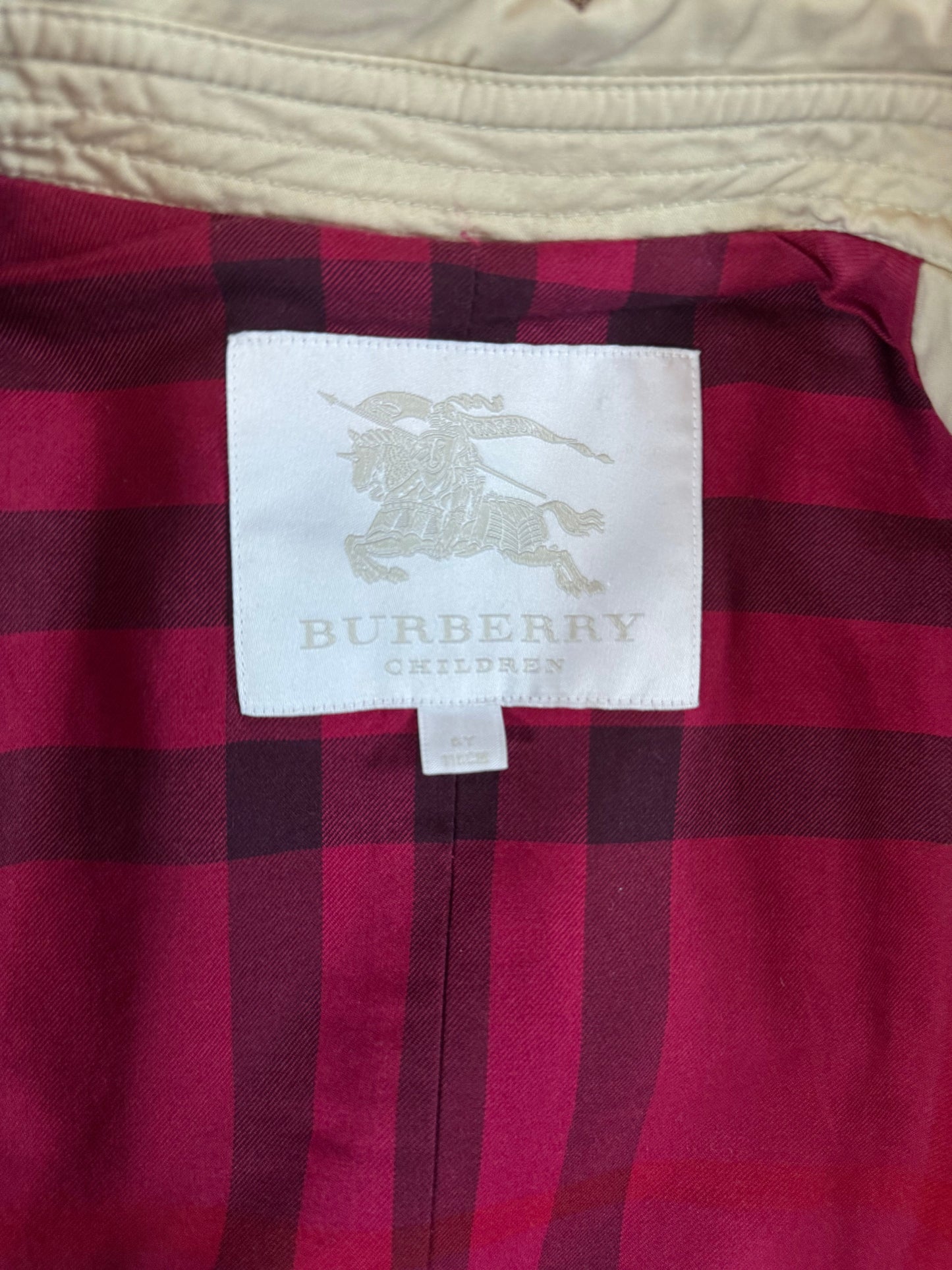 KIDS PRELOVED BURBERRY TRENCH COAT