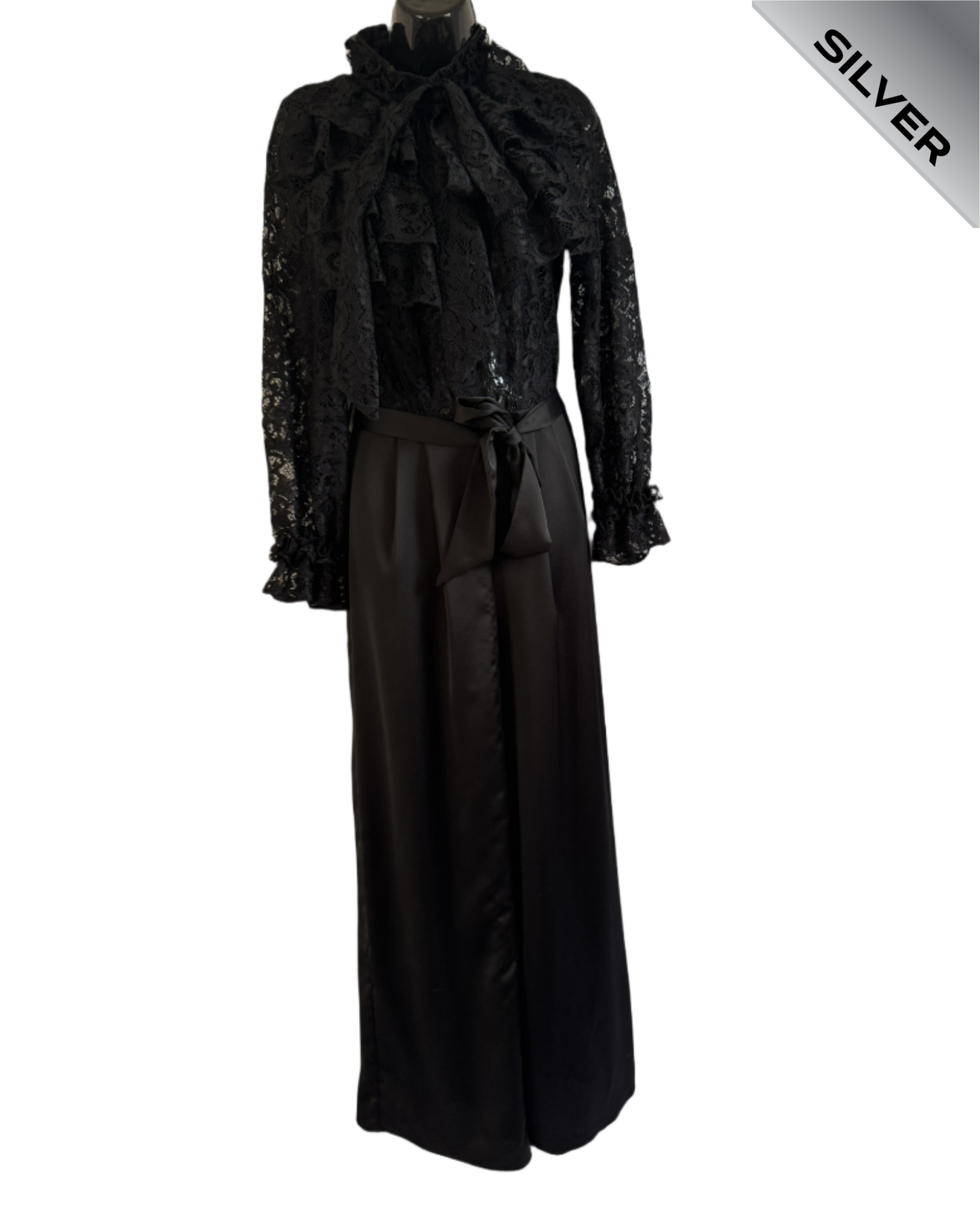 River Island pre loved black trousersuit