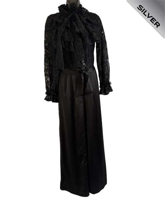 River Island pre loved black trousersuit