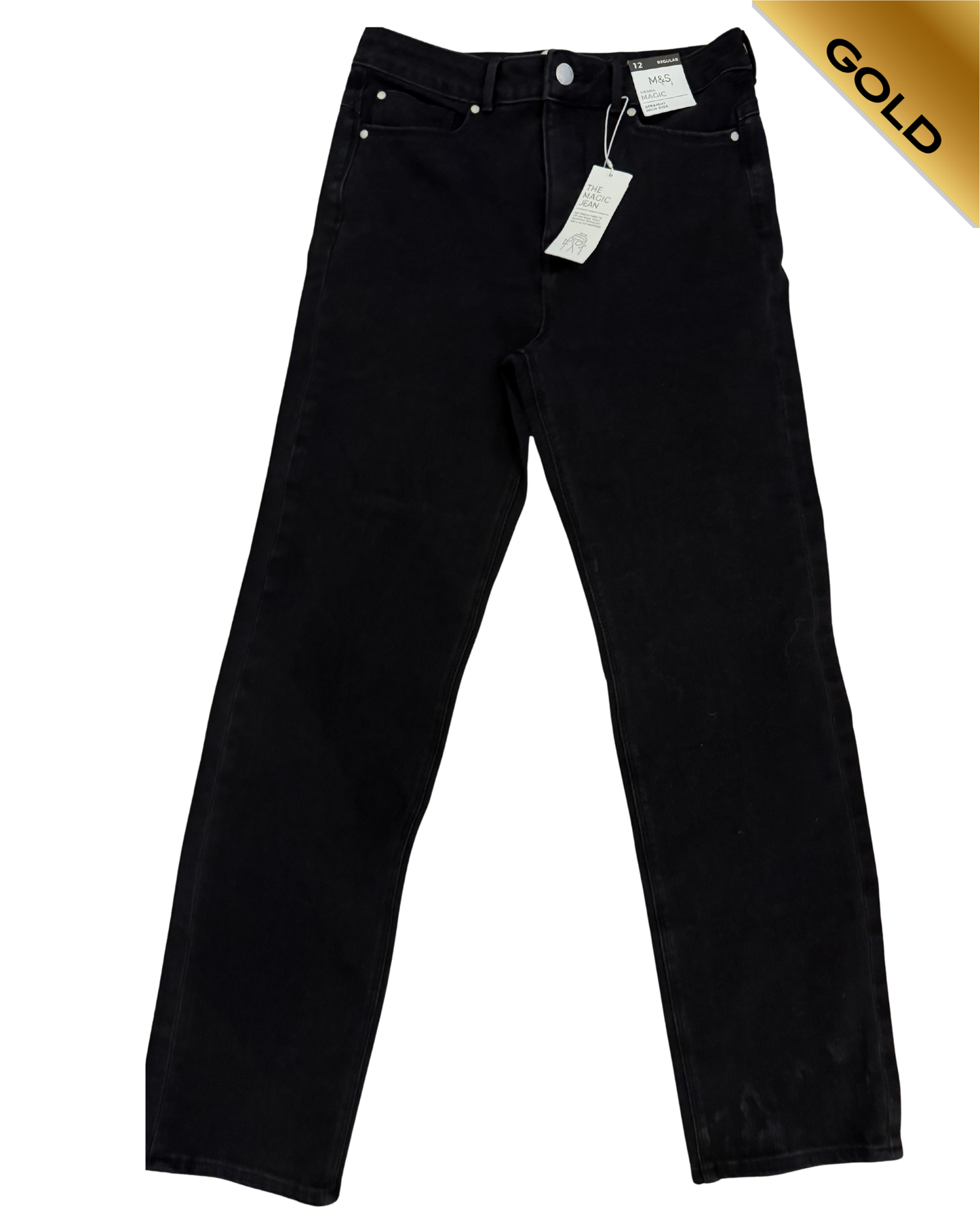 M&S black sienna magic straight cut jean