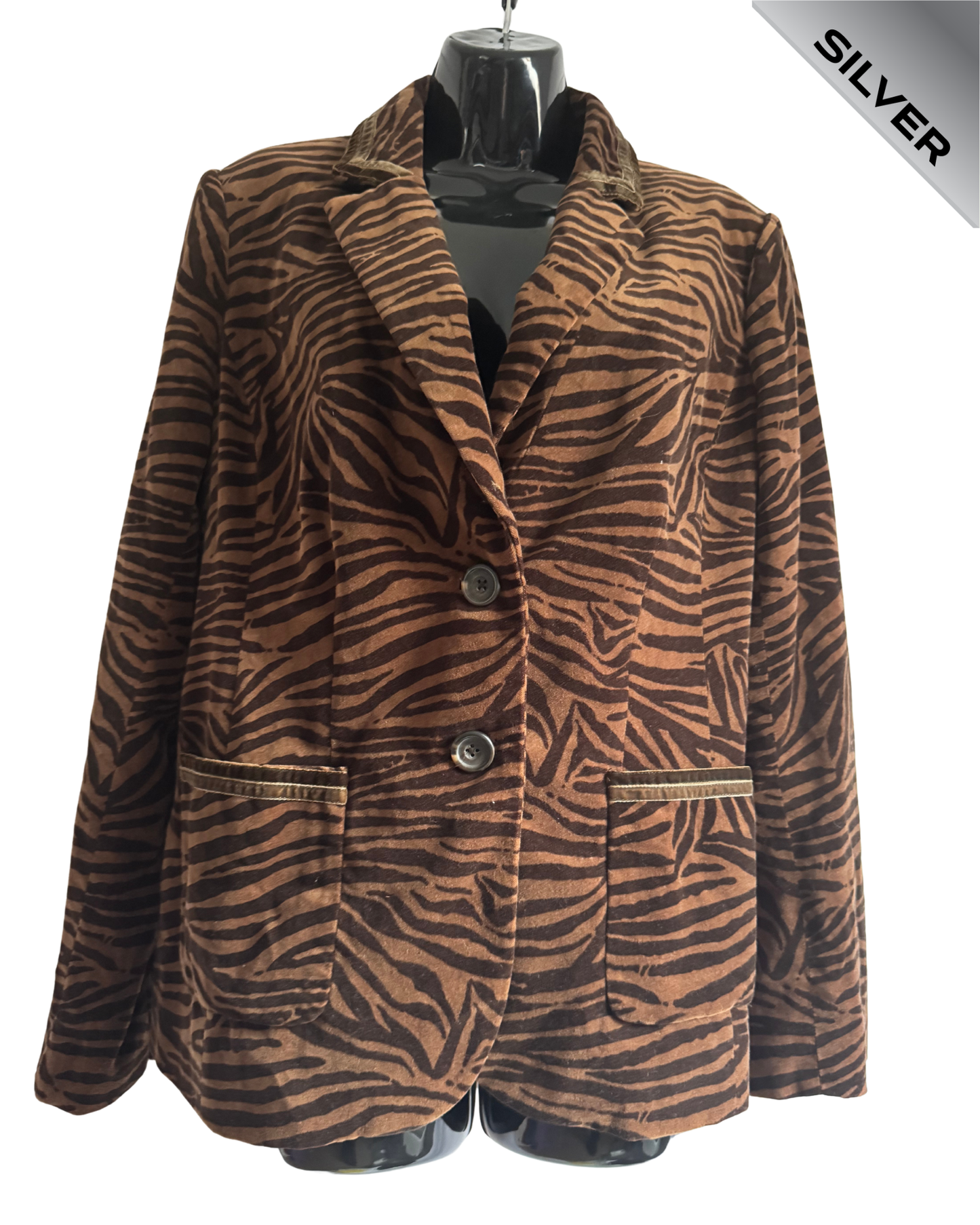 Boden pre loved zebra print jacket