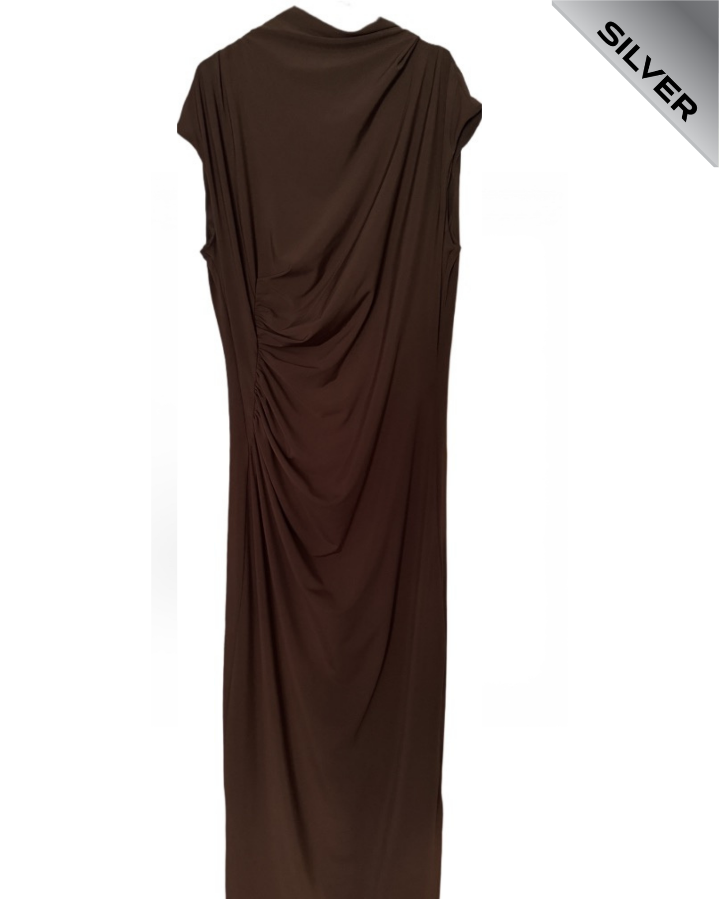 Zara long brown maxi dress pre loved