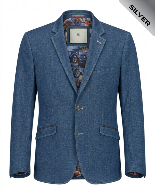 Mens Pre Loved House of Cavali blue blazer Size 42R