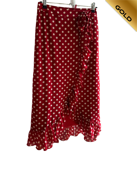 Joe Browns New with tags red &white polka dot skirt  Size 10