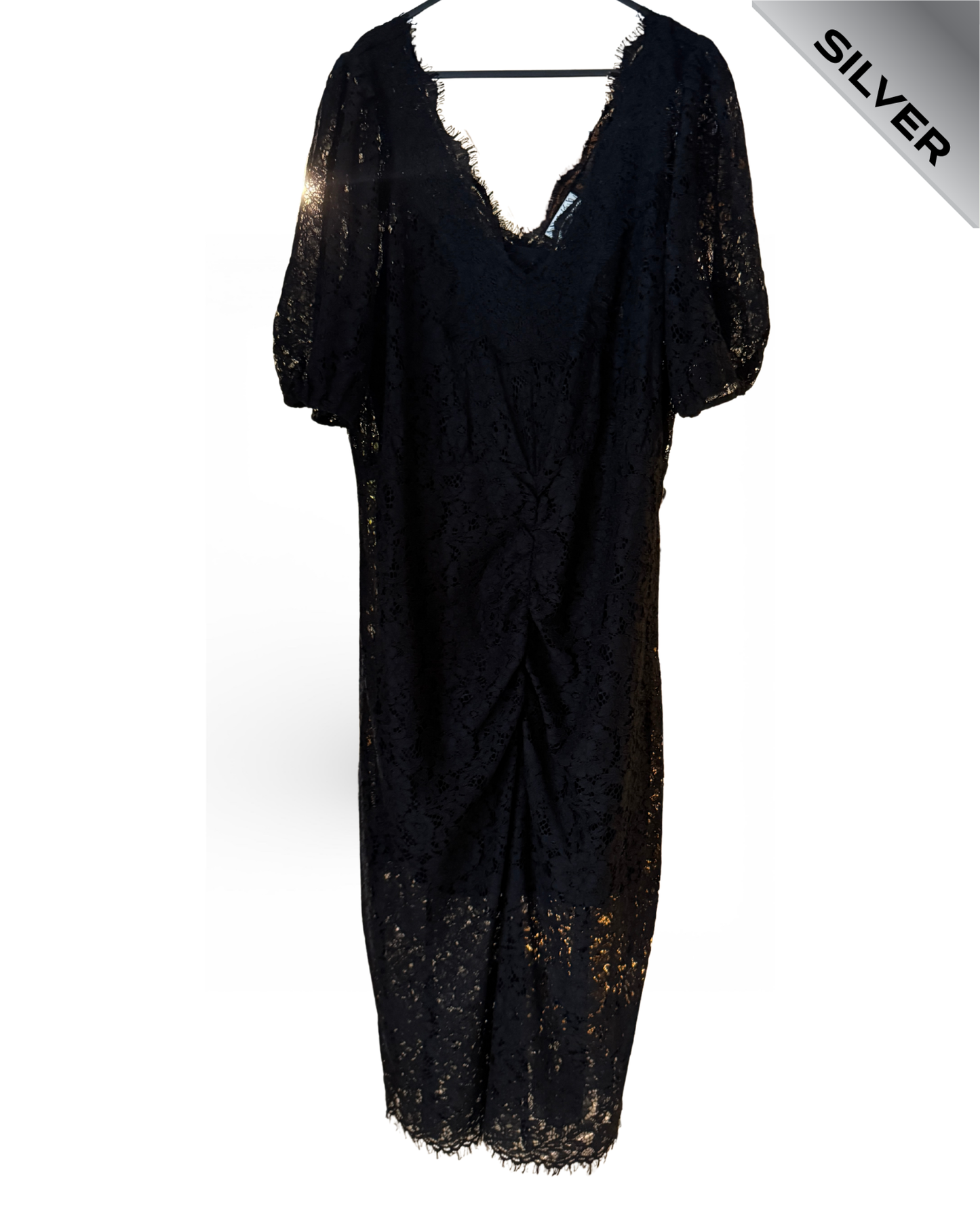 Levete Room lace ruched dress