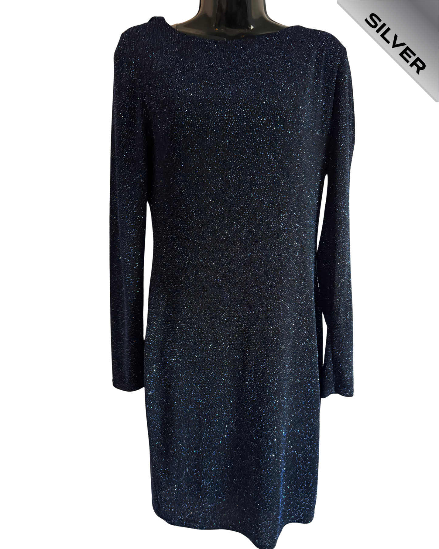 LIPSY pre loved sequin navy dress