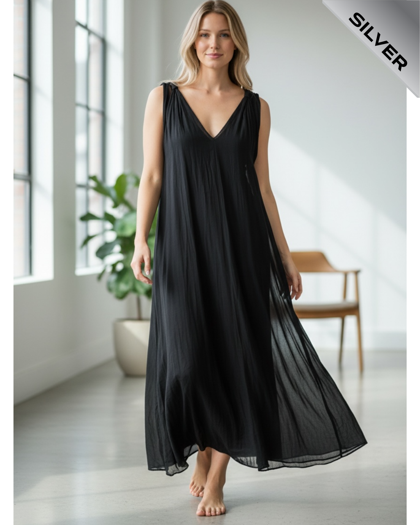 Massimo Dutti long maxi dress