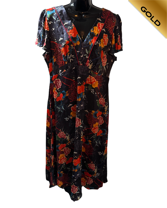 Monsoon pre loved, new oriental design dress