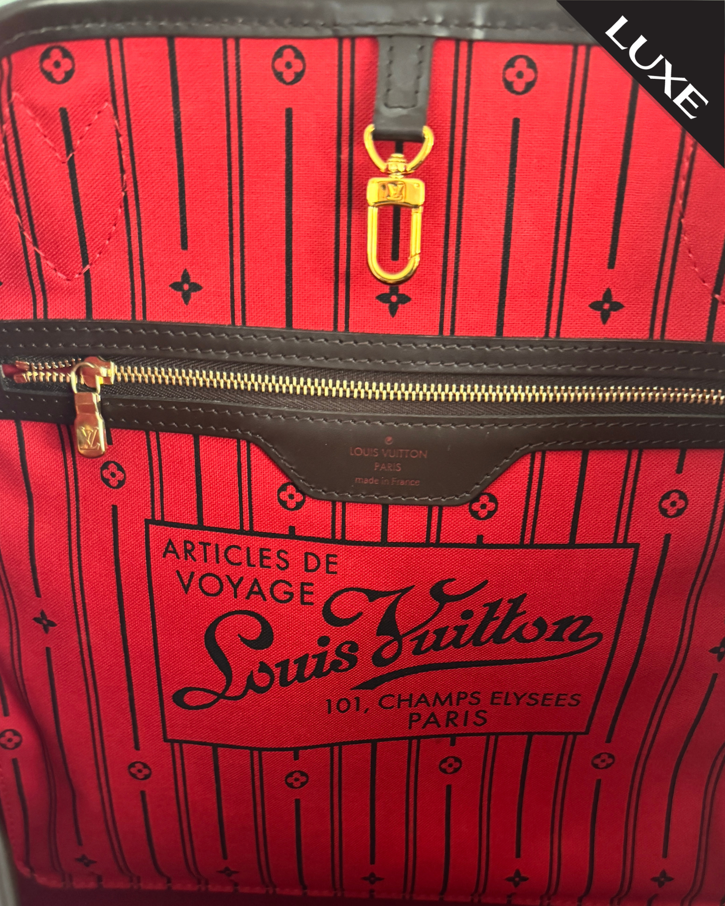Louis Vuitton Pre Loved Neverfull Tote