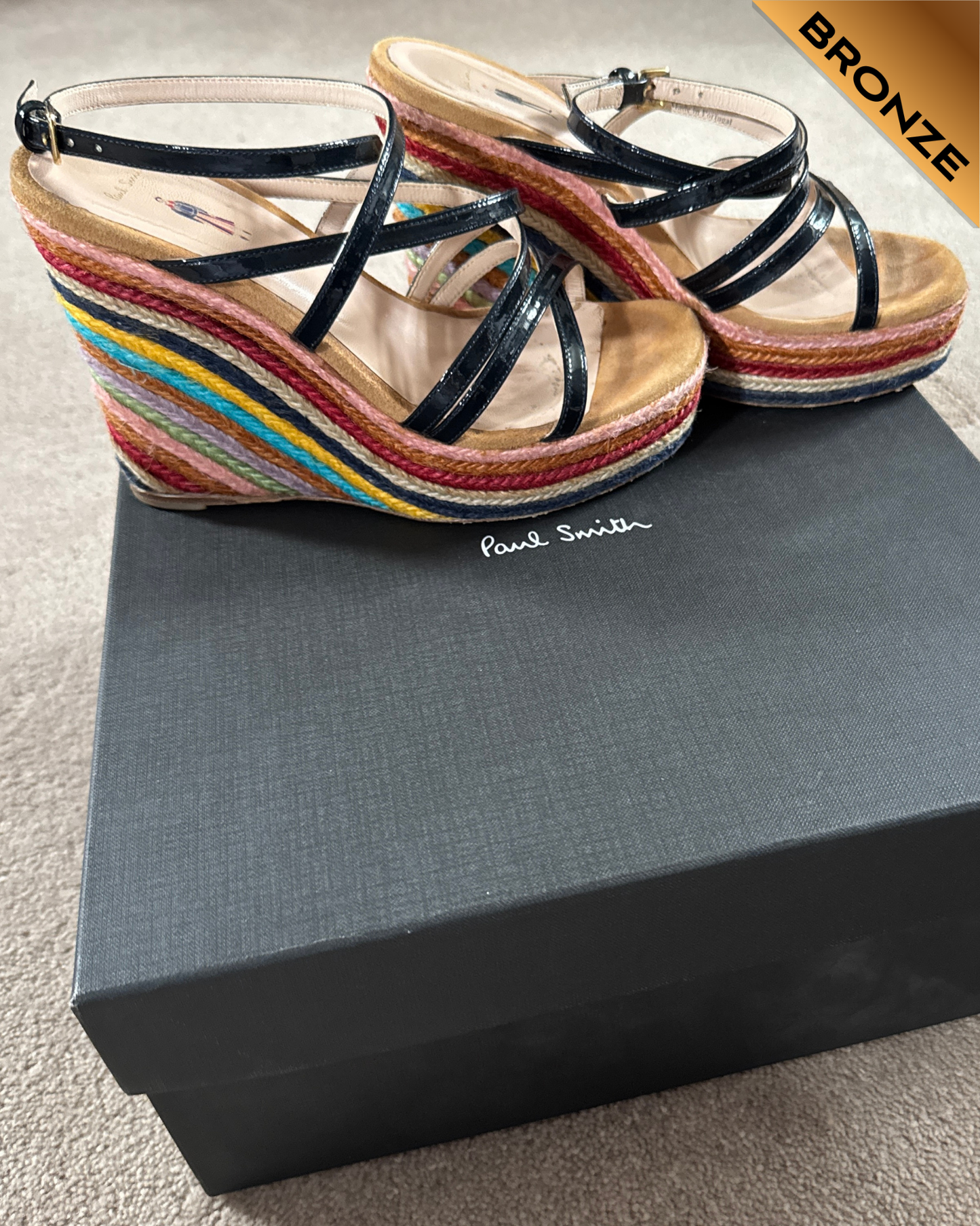 Paul Smith signature stripe wedges