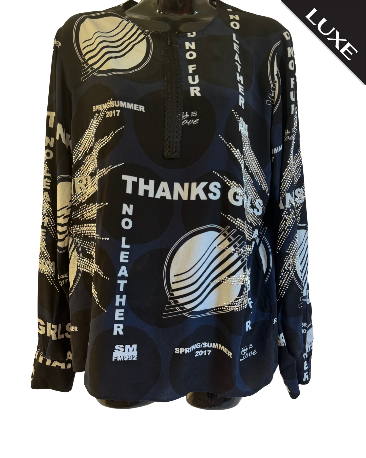 Stella McCartney pre loved studded detail top