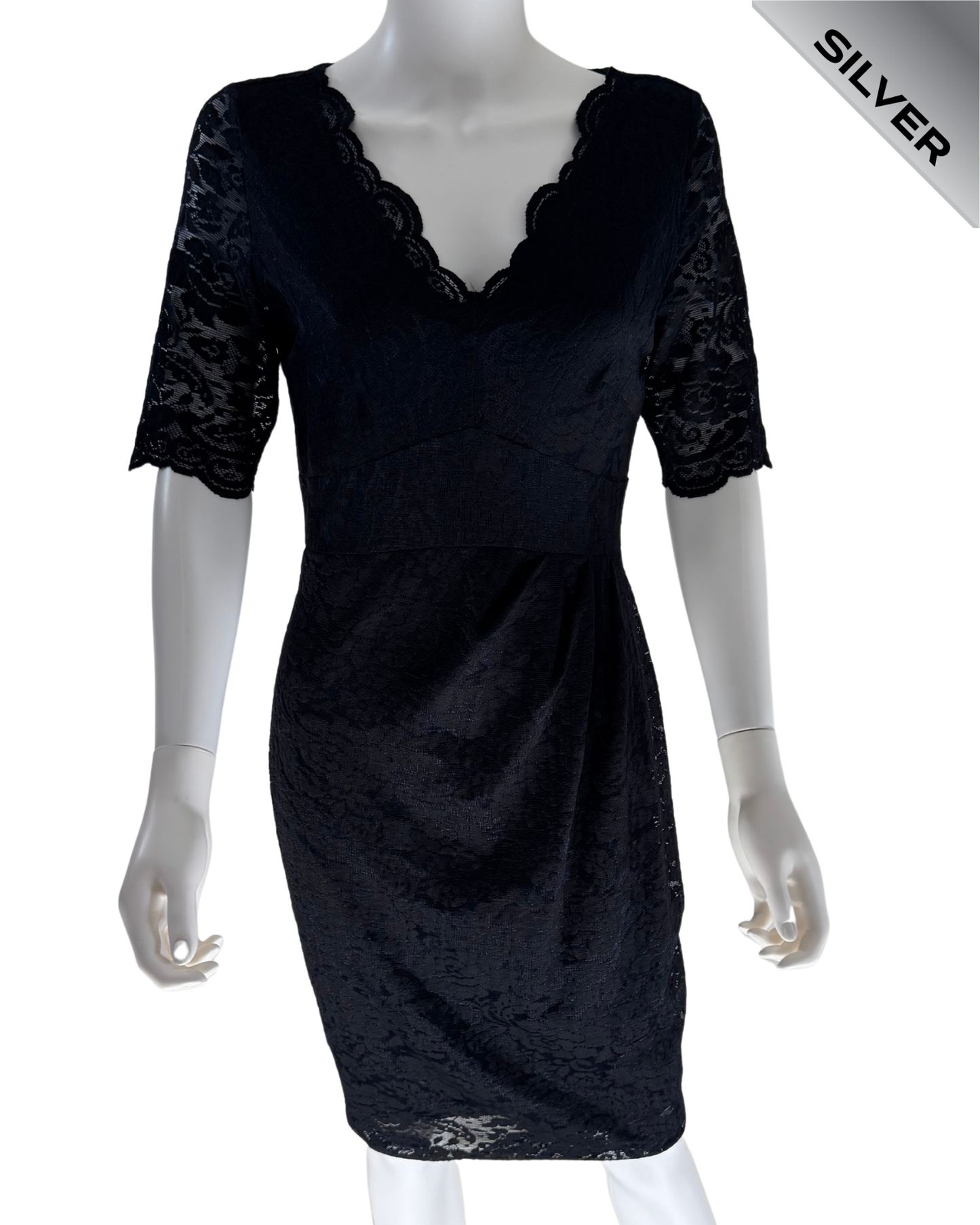 Twiggy for M&S pre loved navy dress