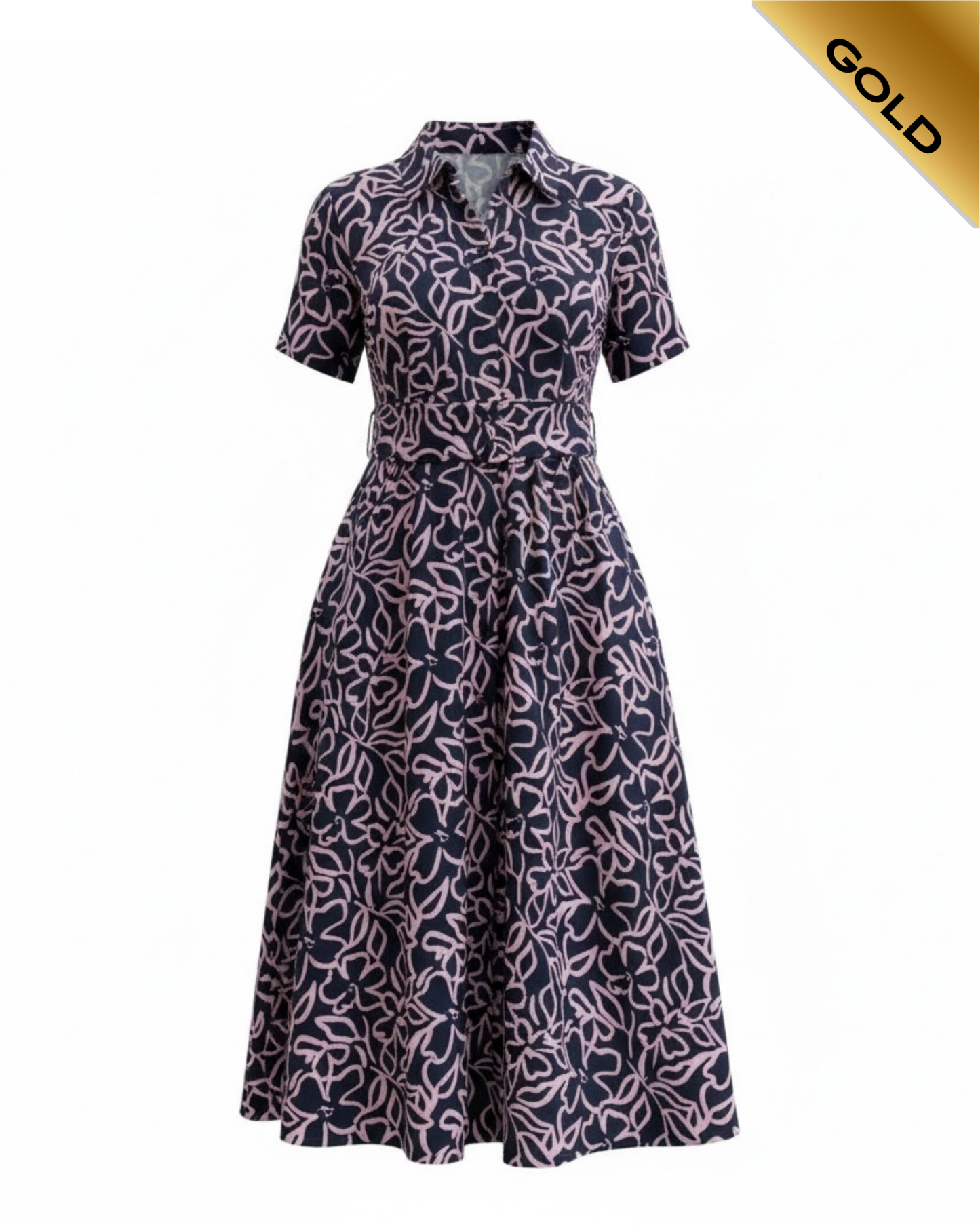 This is UNFOLDED  Camilla shirt dress