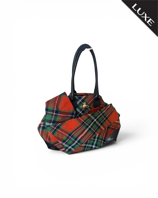 Vivienne Westwood Pre Loved Derby Tartan Handbag