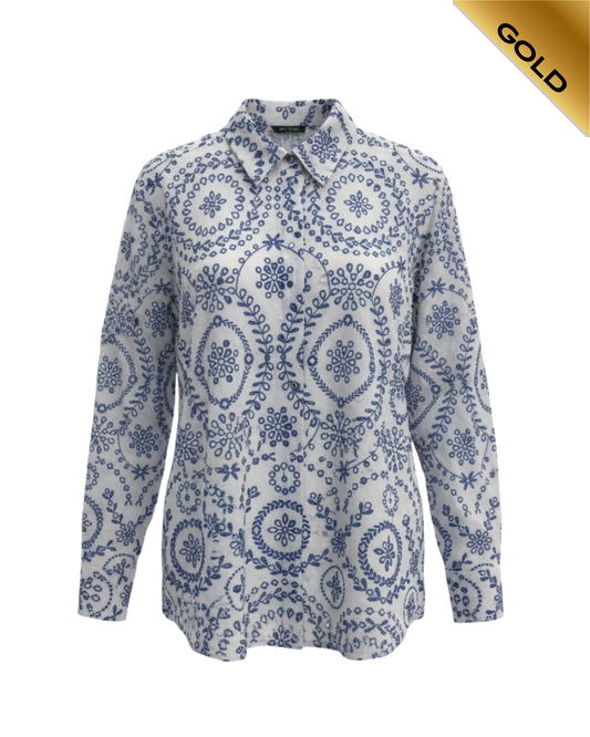 Zara embroidered shirt